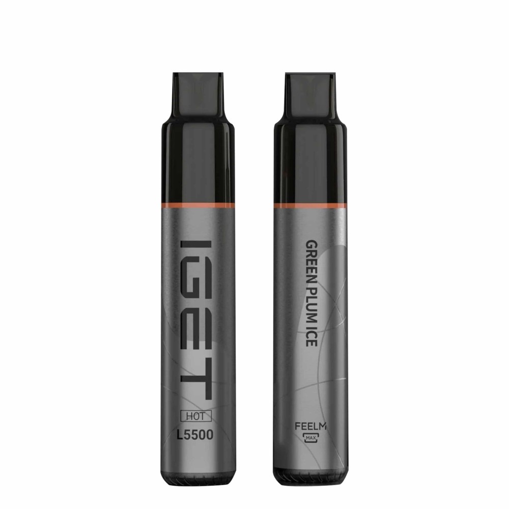 IGET HOT 5500 Puffs Green Plum Ice 2PCS IGET HOT 5500 Puffs Green Plum Ice 2PCS - Image 1